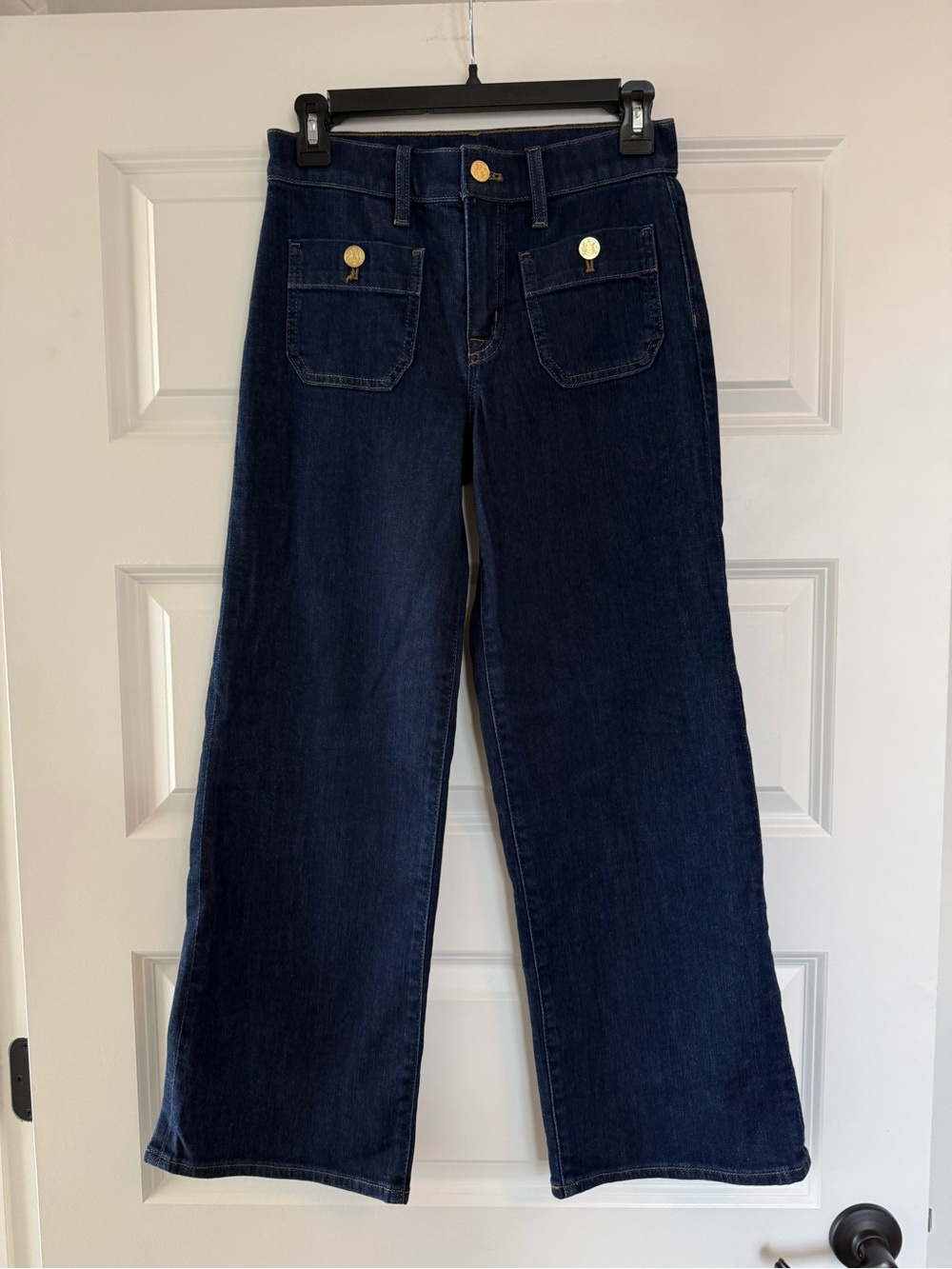 NWT J.Crew Full Length Slim Wide Leg Jeans